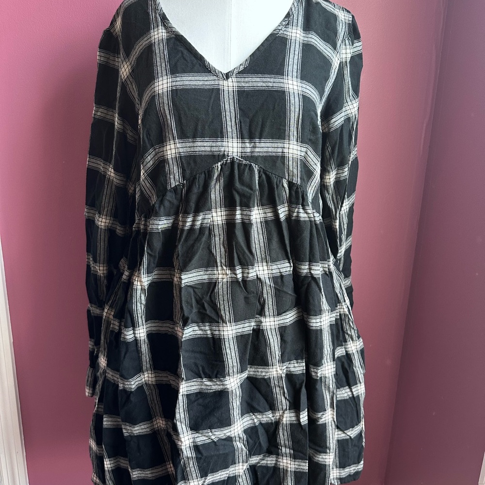 Knox Rose Long Sleeve Plaid Dress